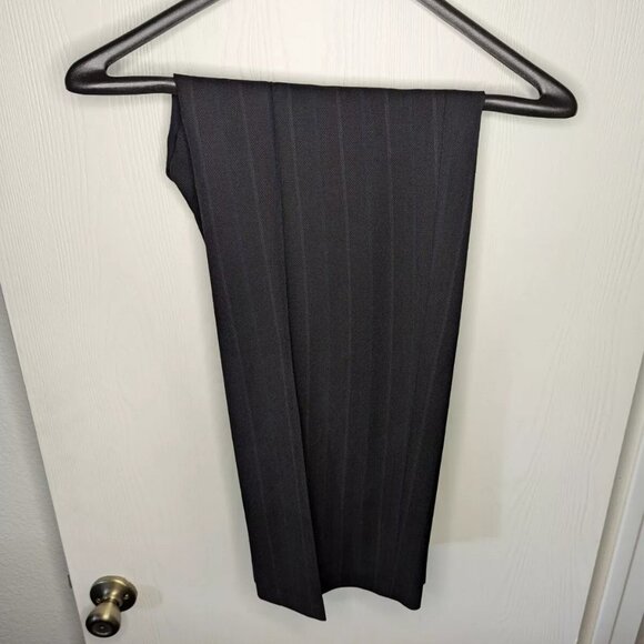 BAUMLER SUIT - JACKET/BLAZER + SUIT PANTS WOOL BLEND IN NAVY (56 44R 32x30) - Picture 13 of 16